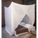 Moustiquaire de lit en coton chambre rectangulaire double