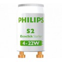 Starter S2 4-22W Philips pour tube fluorescent