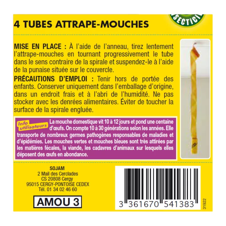 Rubans anti mouches INSTRUCTIONS